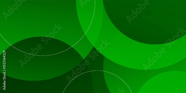 Obraz Abstract green gradient shapes background. Eps10 vector