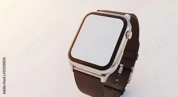 Obraz Smartwatch Mockup Modern Technology Device with Blank Screen