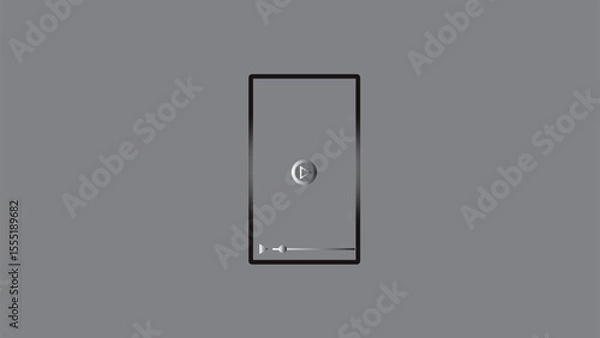 Fototapeta Abstract mobile phone line icon. simple mobile icon simple design vector illustration.