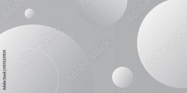 Obraz Minimal geometric background. Dynamic shapes composition. Vector illustration