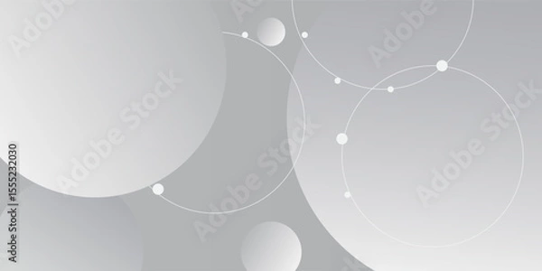 Obraz Minimal geometric background. Dynamic shapes composition. Vector illustration