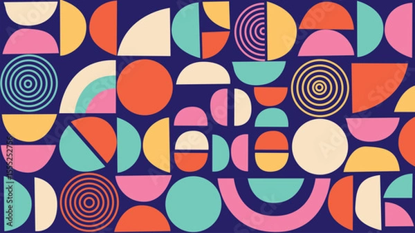 Fototapeta Funky retro design background