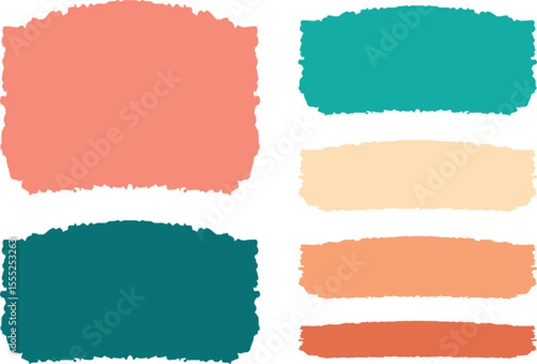 Fototapeta abstract pattern geometric brush stroke palette