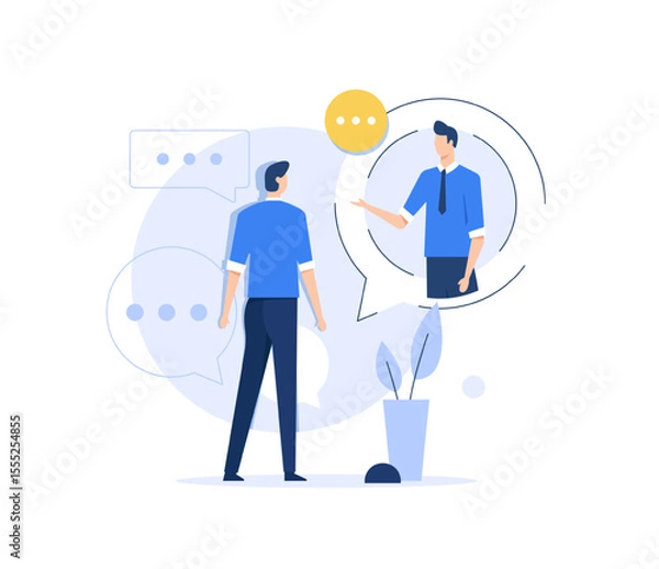 Fototapeta brainstorming, talking to each other. Teamwork concept,negotiation
