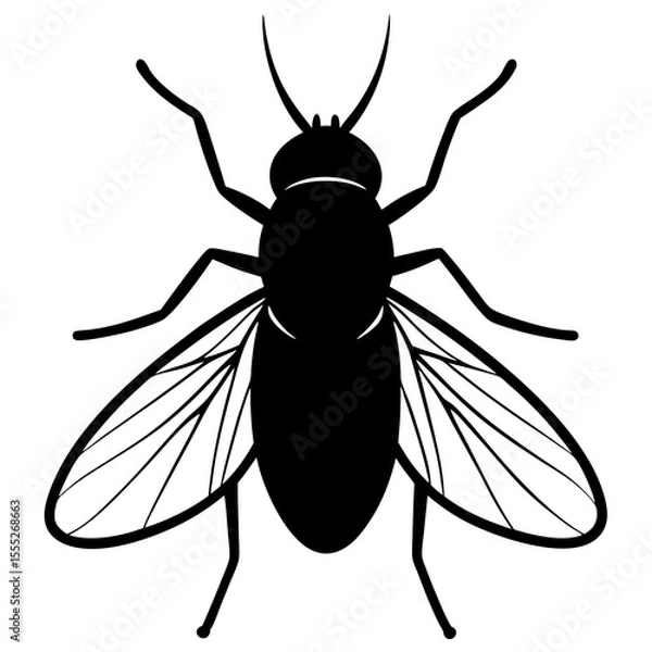 Obraz vector illustration of a fly