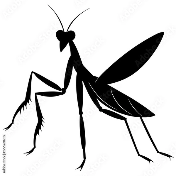 Obraz praying mantis vector