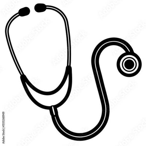 Obraz stethoscope isolated on white background