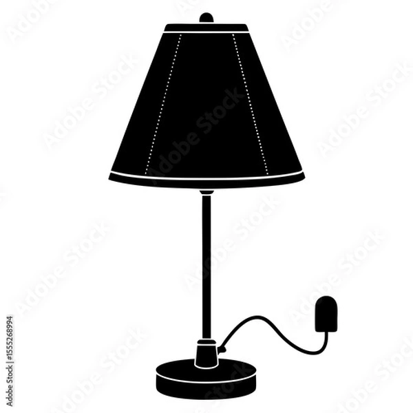 Obraz desk lamp isolated on white background