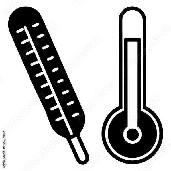 Obraz thermometer vector illustration