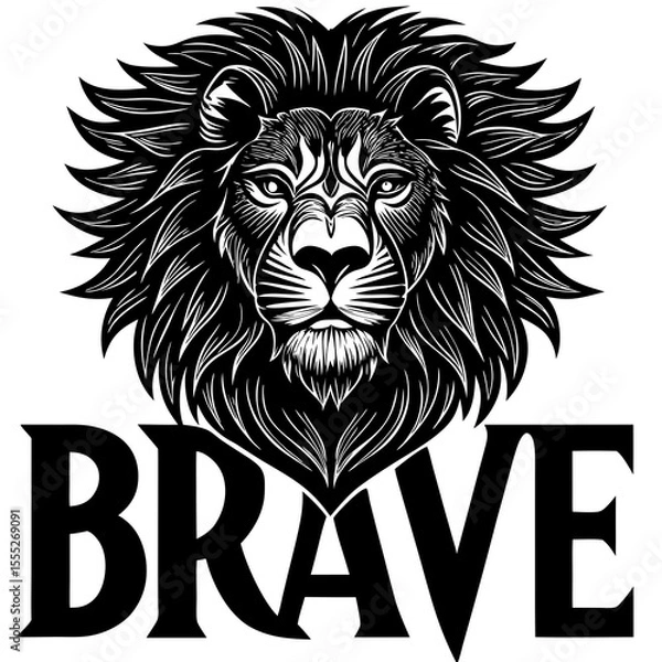 Obraz lion head vector illustration