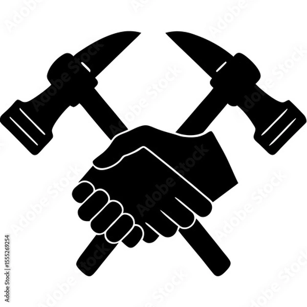 Obraz hand with hammer