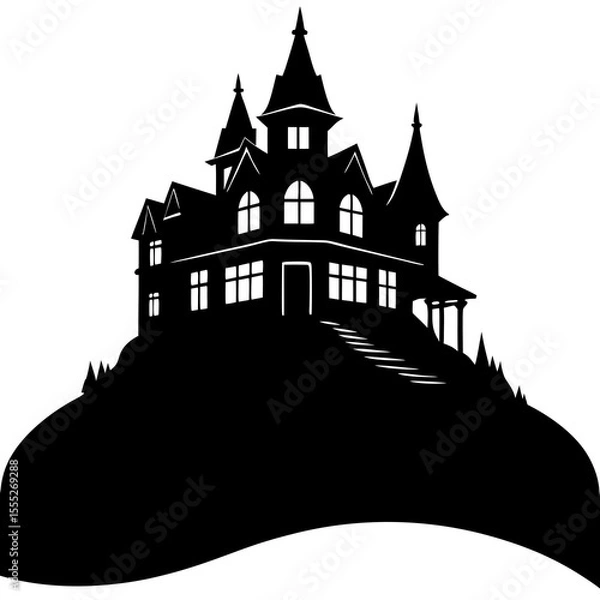 Obraz silhouette of castle
