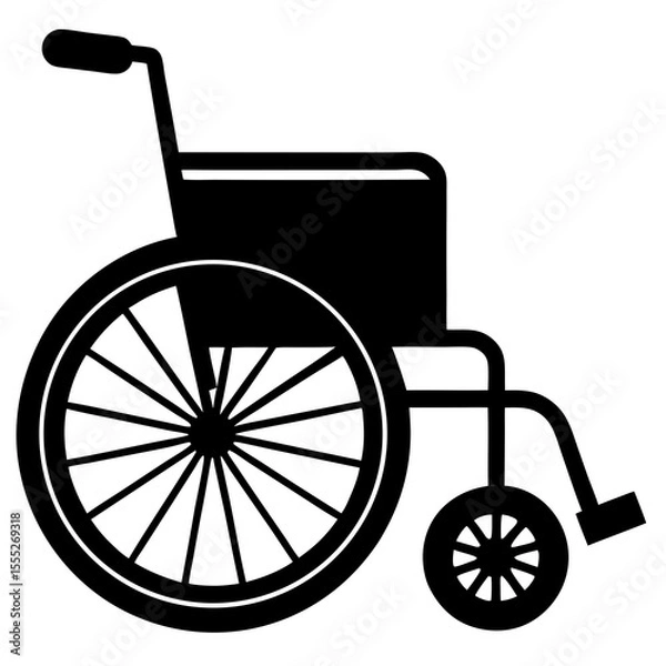 Obraz wheelchair vector illustration
