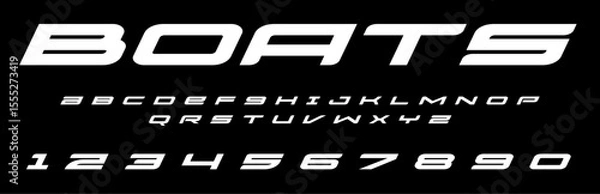 Fototapeta Boats Racing Sport lettering vector graphic apparel clothing prints eps svg png. Typography Fonts graphics designs posters stickers. Download it Now in high resolution format and print it in any size