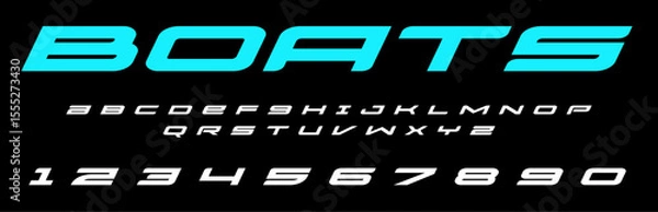 Fototapeta Boats Racing Sport lettering vector graphic apparel clothing prints eps svg png. Typography Fonts graphics designs posters stickers. Download it Now in high resolution format and print it in any size