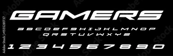 Fototapeta Gamers Gaming lettering vector graphic apparel clothing prints eps svg png. Typography Fonts graphics designs posters stickers. Download it Now in high resolution format and print it in any size
