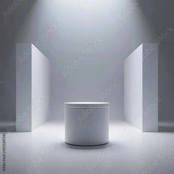 Fototapeta Minimalist Blank Podium for Product Display Design