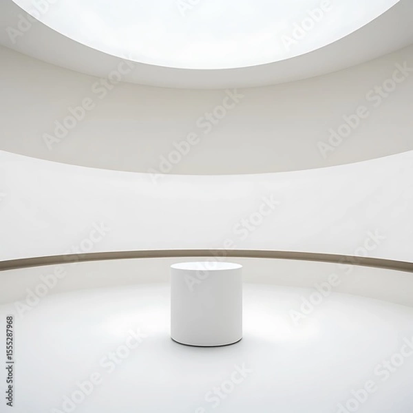 Fototapeta Minimalist Blank Podium for Product Display Design