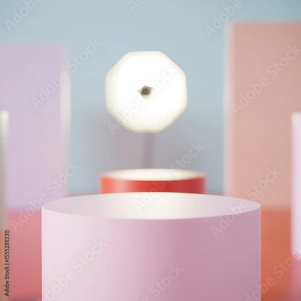 Fototapeta Minimalist Blank Podium for Product Display Design