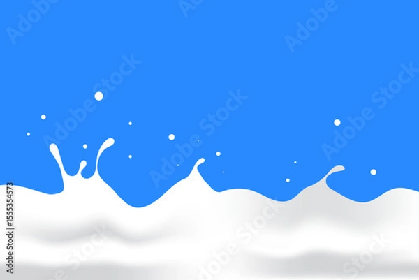 Obraz pure milk wave background. yogurt design elements