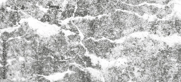 Fototapeta Abstract unique vector black halftone dots grunge textured old concrete wall background. Monochrome marble stone texture for surface, banner, cover, vintage paper border design, shadow concept