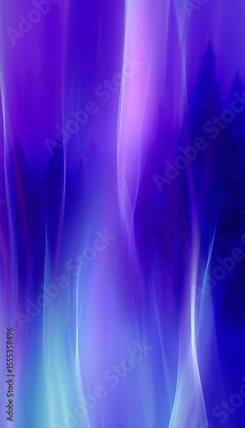Fototapeta Abstract blue and purple light trails creating a dreamlike atmosphere