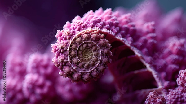 Obraz Undersea Coral Spiral Wallpaper Background, Room for Copy Text