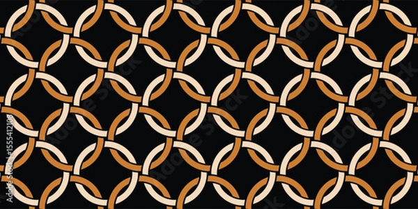Obraz Seamless Abstract Chain Pattern. Vector Illustration.