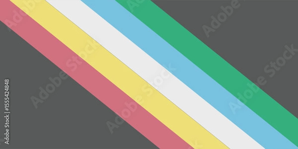 Obraz Disability pride flag. Color stripes representing a form of impairment