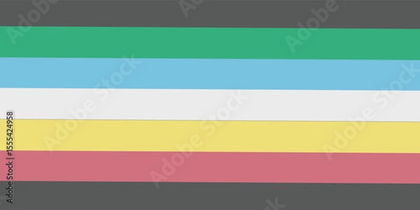 Obraz Disability pride flag. Color stripes representing a form of impairment