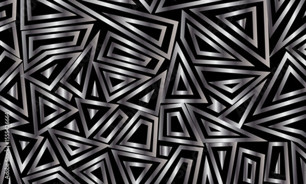 Fototapeta Abstract triangle pattern. shiny gradient retro vintage mosaic background.