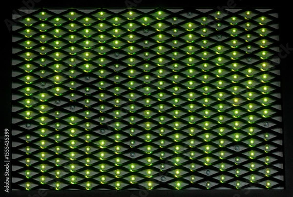 Obraz Light bulbs led panel pattern background used for advertising