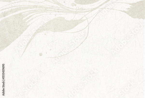 Obraz 白色の和風和紙背景