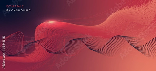 Fototapeta Abstract Dynamic Line Background