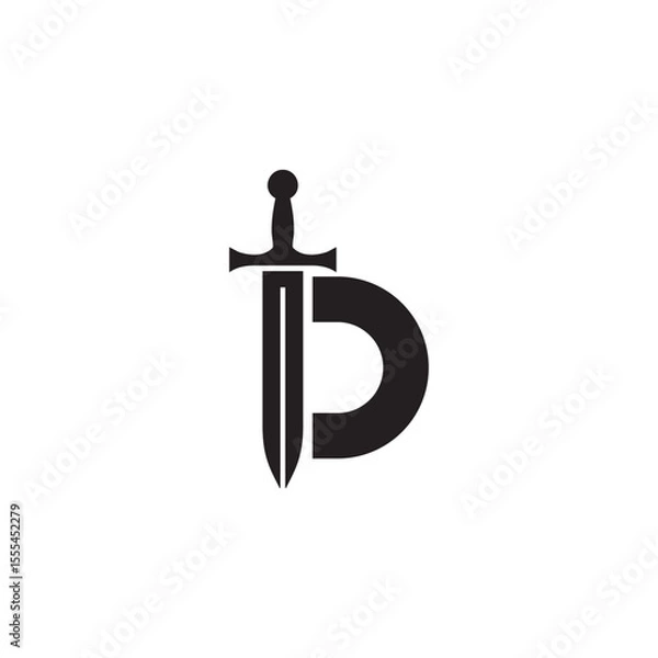 Obraz Modern Minimal Letter D Logo Collection – Monogram, Initial, Vector Branding Design 