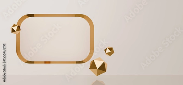 Fototapeta Abstract Diamond Shapes Accent Minimalist Background Texture