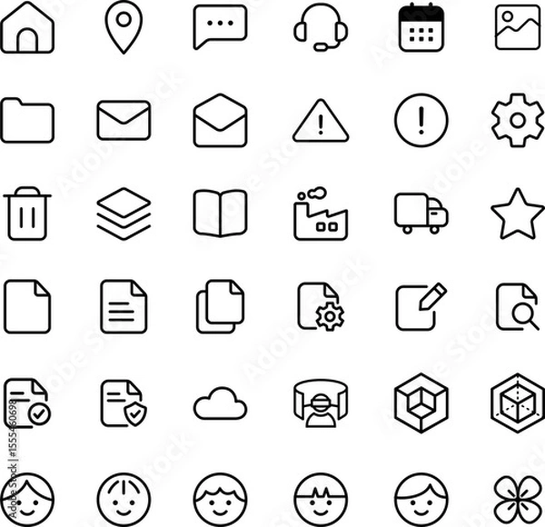 Obraz Simple Line Icon Pack