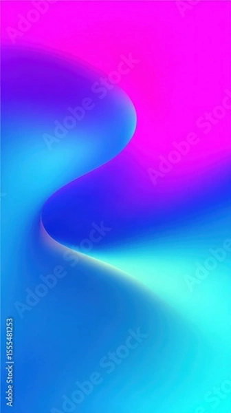 Fototapeta Abstract background with a  gradient color blur, soft and smooth texture, suitable for mobile phone wallpaper. Modern gradient poster background vector. Ideal design for social media, cover, banner, 
