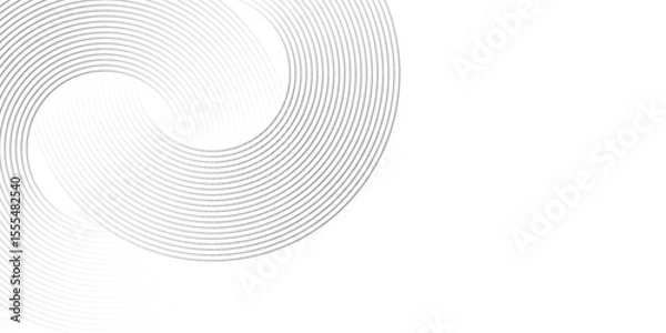 Fototapeta Abstract blue glowing geometric lines on dark blue background. Modern shiny blue circle lines pattern. Futuristic technology concept. Suit for cover, poster, banner, brochure, header, website. eps 10