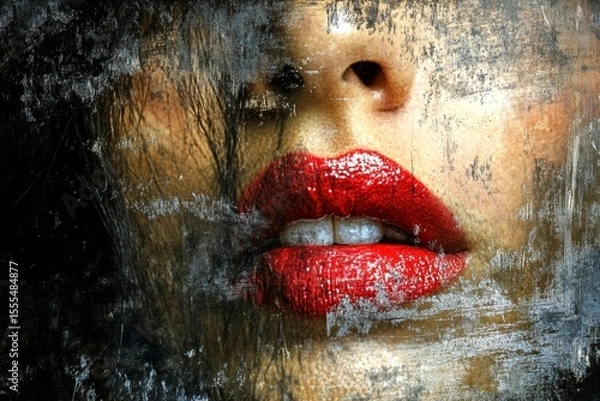 Fototapeta Healing from pain. Metaphorical unresolved trauma physical senses, of a loss of pleasure or interest. Unresolved trauma - cause of depression: abstract image of individual status. Mental pain.