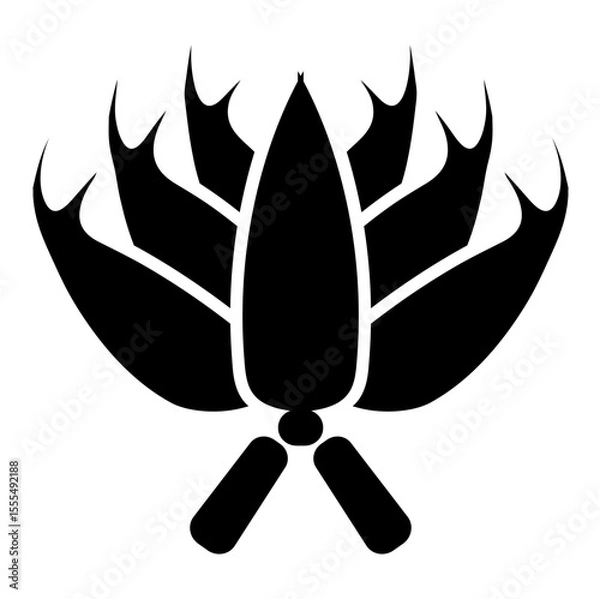 Fototapeta vector illustration of an abstract background symbol