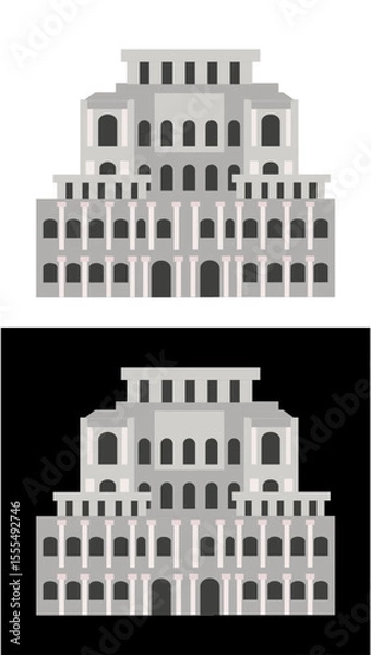 Fototapeta vector building bank design