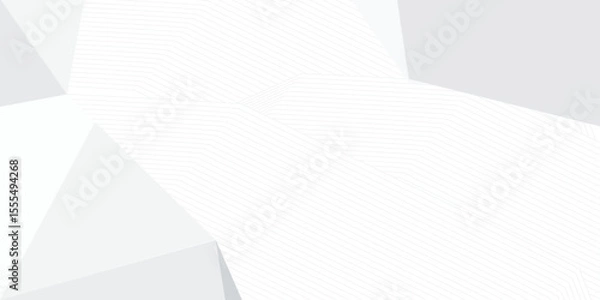 Obraz grey light abstract white line background modern design Vector illustration