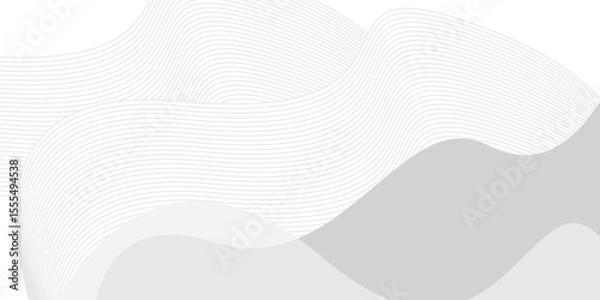 Obraz grey light abstract white line background modern design Vector illustration