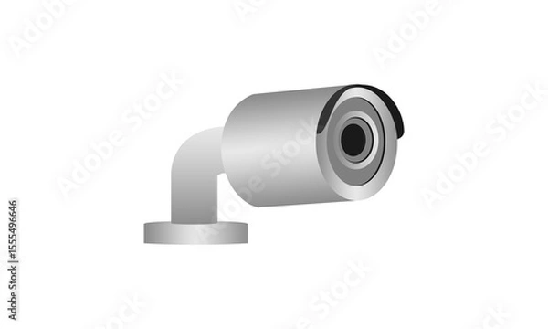 Obraz Cylinder cctv camera design vector