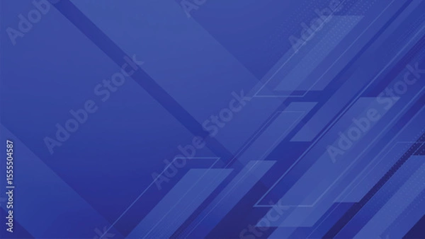 Fototapeta Blue Geometric Gradient Vector Background