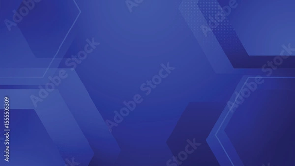 Fototapeta Blue Geometric Gradient Vector Background