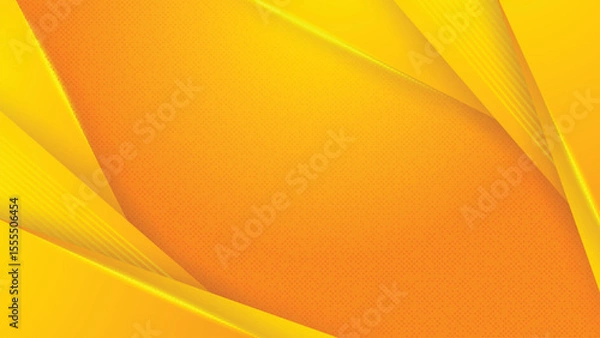 Fototapeta Yellow Geometric Gradient Vector Background