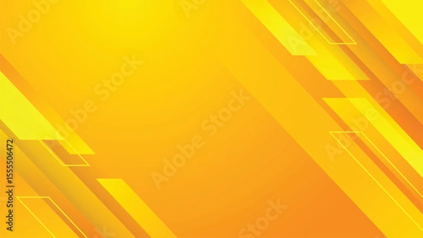Fototapeta Yellow Geometric Gradient Vector Background