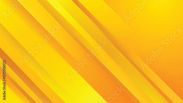 Fototapeta Yellow Geometric Gradient Vector Background
